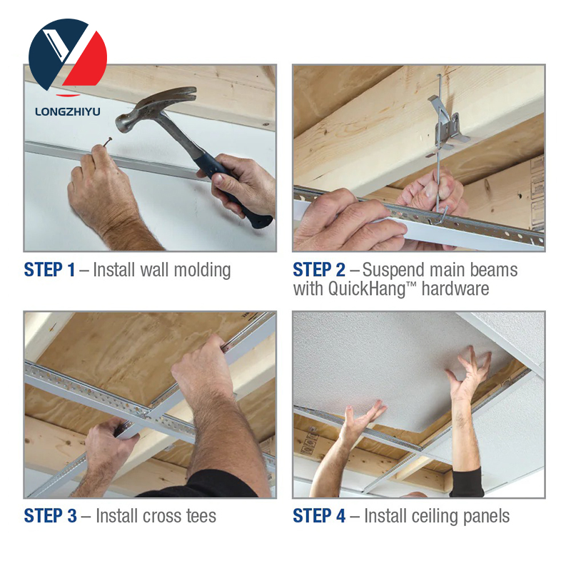 High Quality Ceiling Supporting Components Exposed Suspended Ceiling T Grid