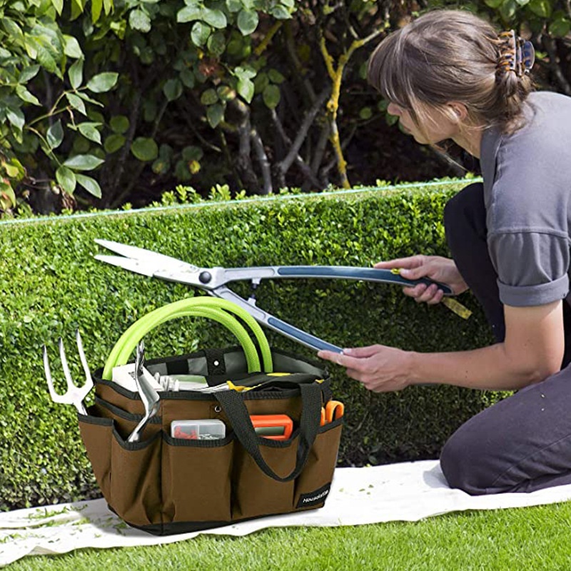 Сумка садовая холщовая Housolution с карманами