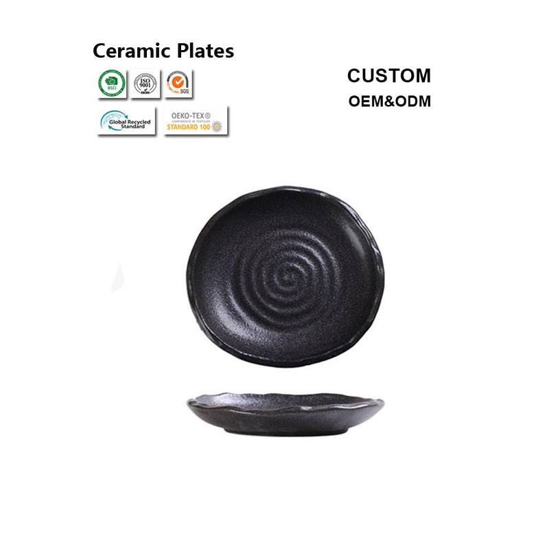 Nordic Modern Ceramic Plates Hotel Banquet Flat Plates for Pasta
