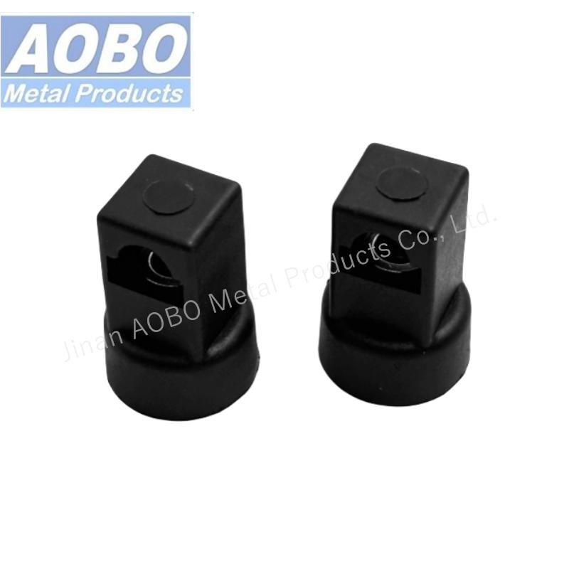 Aobo Industrial Cabinet Fitting Parts Black PA Plastic Fixtures Cabinet Accessories