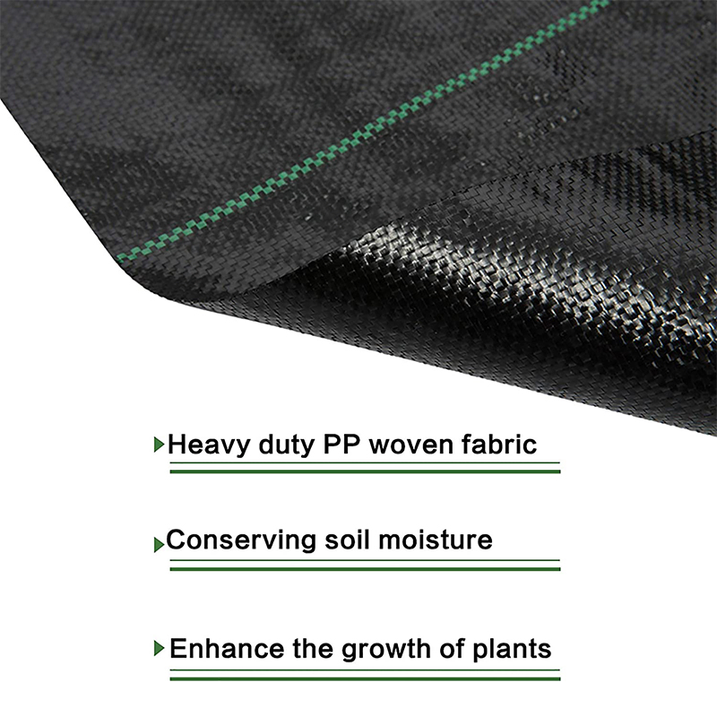 PP Woven Membrane PE Ground Cover Mesh Weed Mat Roll Anti Grass Weed Control Cloth Blocker Mulch Film