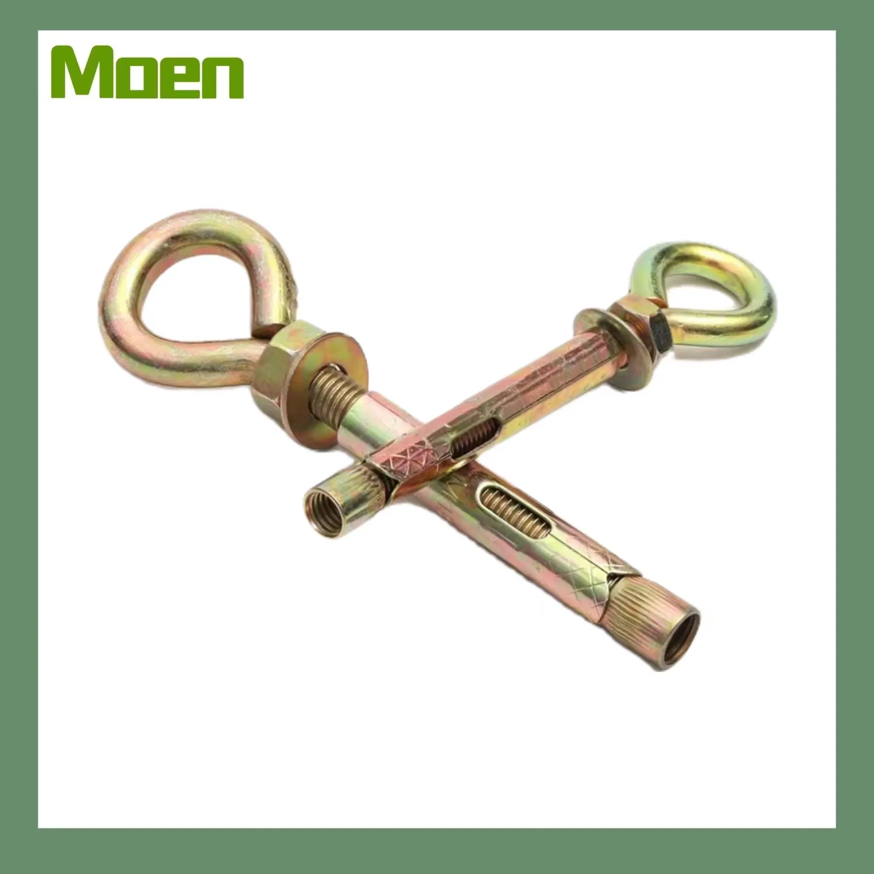 Анкерный болт с гильзой и проушиной, оцинкованный, желтый