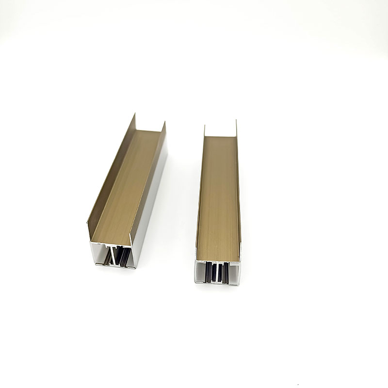 Whole Sales Silver Black Coffee Powder Coating Extruded Aluminium Profile