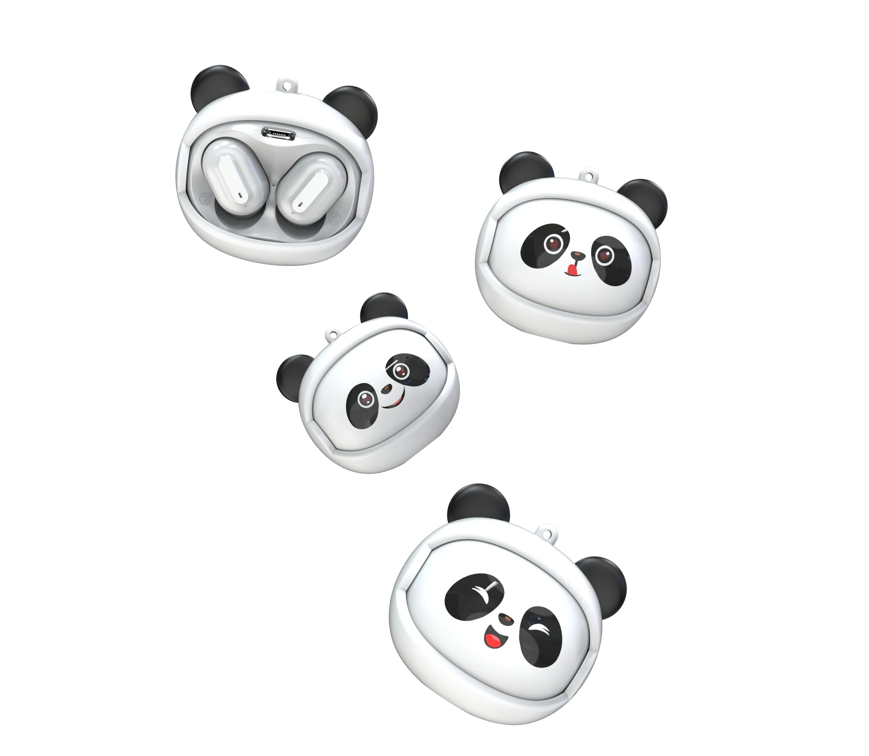 Face-Changing Tws Wireless Ecouteur Cartoon Earphone with Chain Long Lasting in-Ear Audifonos Bluetooth