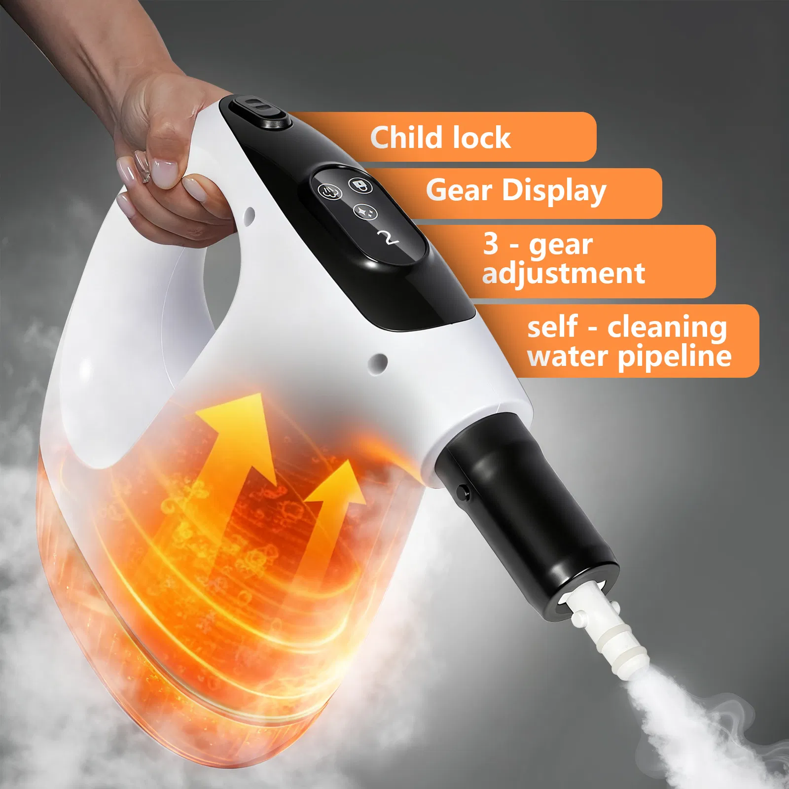 Electric Instant Heating Touchscreen Steam Cleaner for Household & Hotel Use