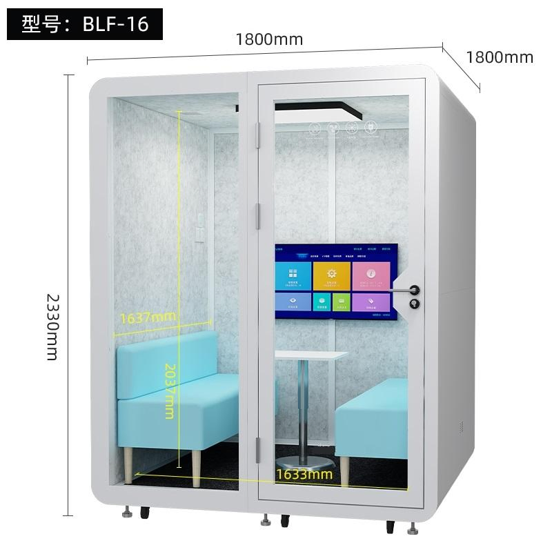 Office Pod Easy-to-Assemble Steel Frame Modern Sound Proof Offic Acoustic Soundproof Features for Office Building Outdoor Soundproof Cabins