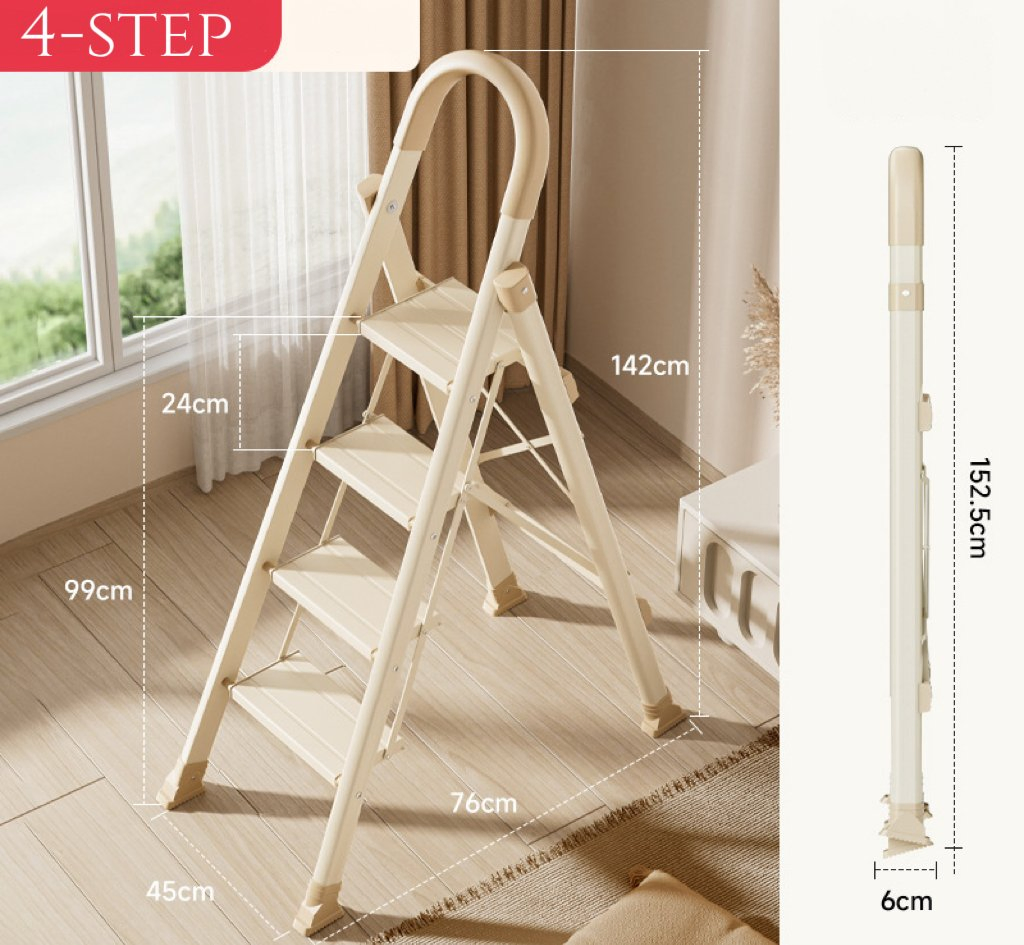 Multi-Functional Telescopic Folding Ladder Aluminum Alloy Safety Household Ladder
