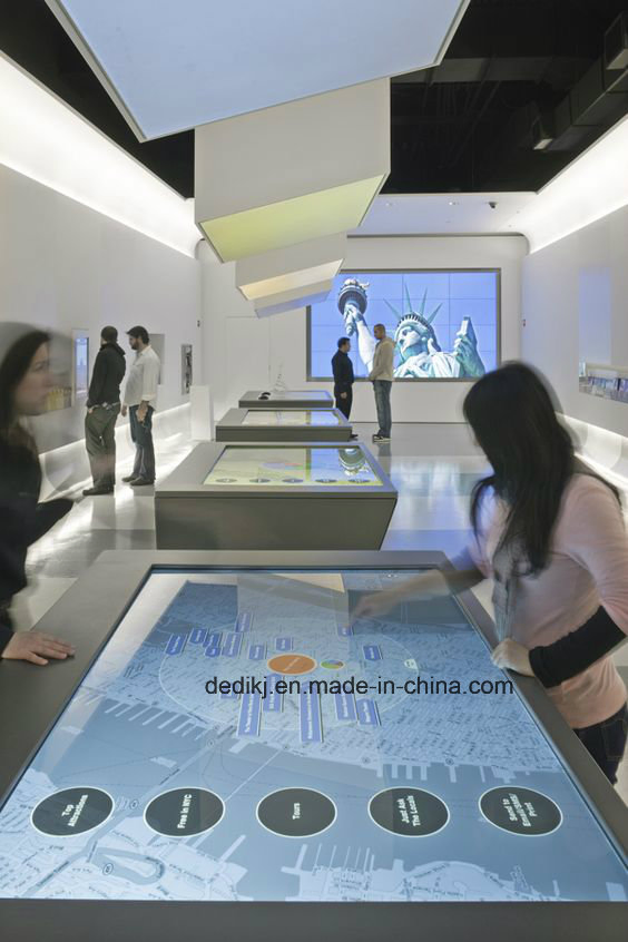 Dedi 55'' Stand Table Touch Screen LCD Kiosk Interactive Multimedia Kiosk with Touch Screen and PC