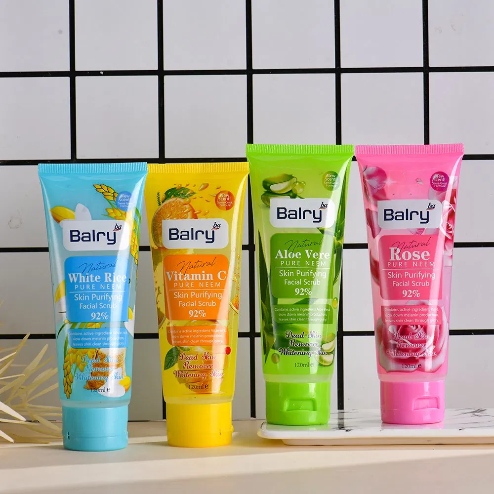 Balry Wholesale Rose Salicylic Acid Facial Exfoliator Purifying for Women Natural & Gentle Face Scrub