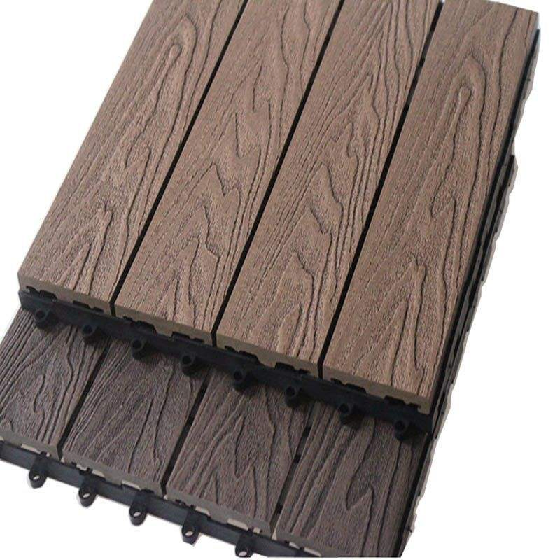 Top Quality WPC Flooring Balcony Deck Tiles Interlocking Fireproof Interlocking Deck Tiles Outdoor