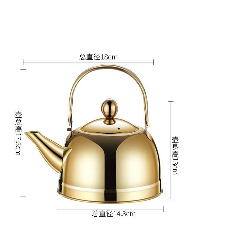 Stainless Steel Teapot with Filter Coffee Hand Brewer Zihe Kitchen