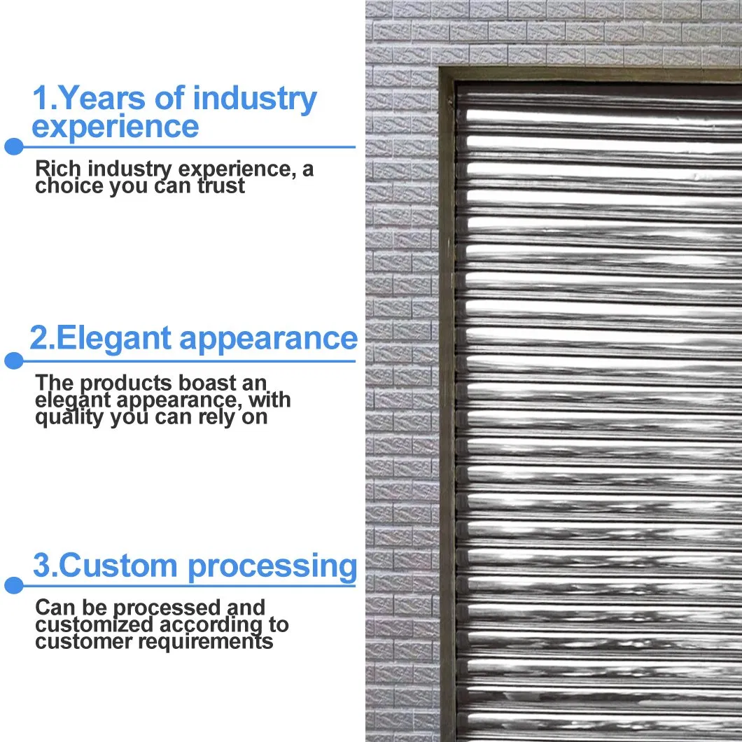 Fence Stainless Steel Automatic Lift Swing Roll up Door Garage Aluminum Roller Shutter Electric Gate