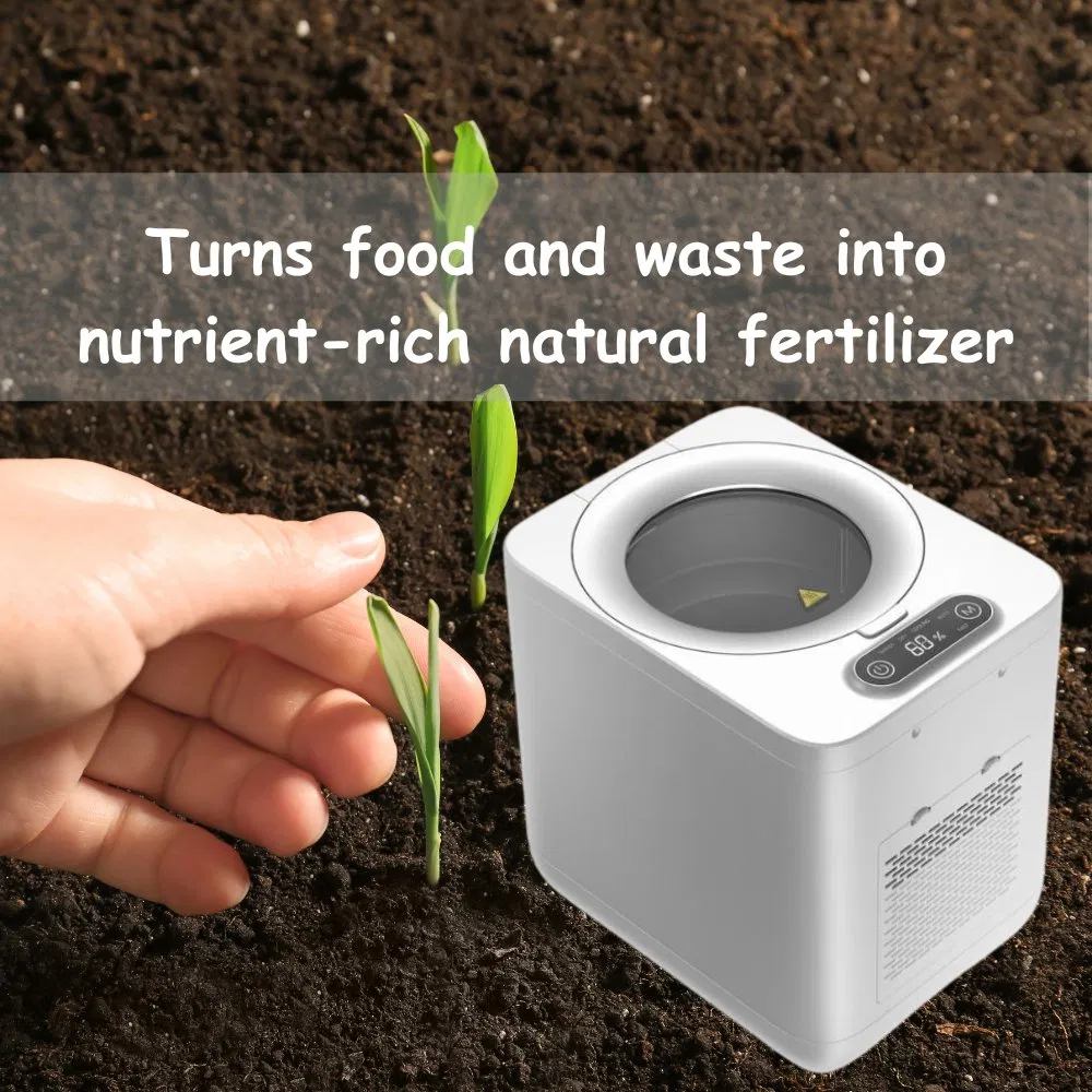 Eco-Friendly Food Shredder Featuring Odor-Removing Carbon Cartridge for Fresh Kitchens