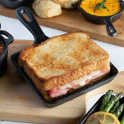 Чугунная сковорода квадратная предварительно прокаленная