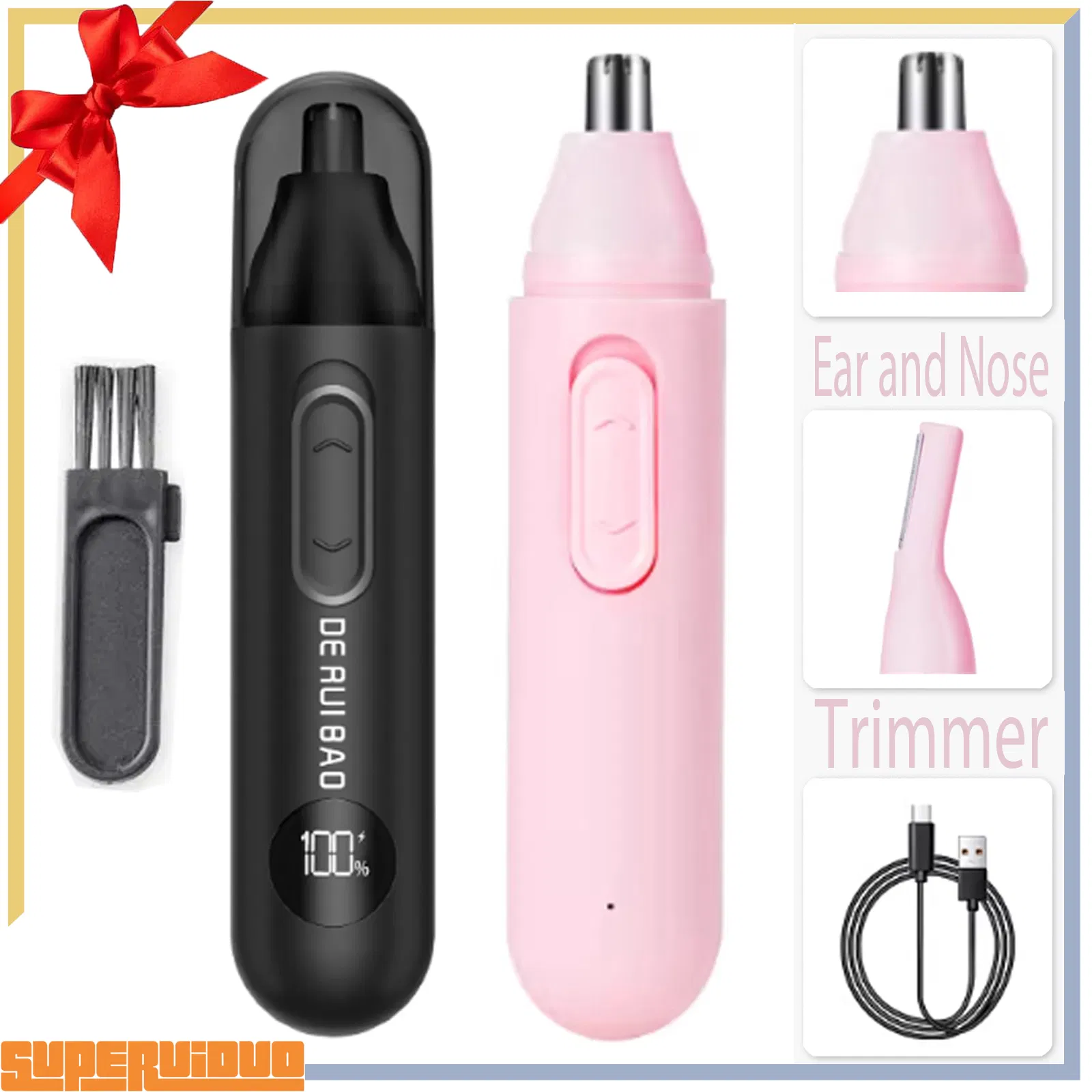 Reliable Performance Daily Grooming Device Ear and Nose Trimmer