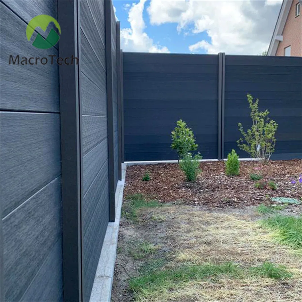 Weather Durable Embossing Boards WPC Wood Plastic Outdoor Fence