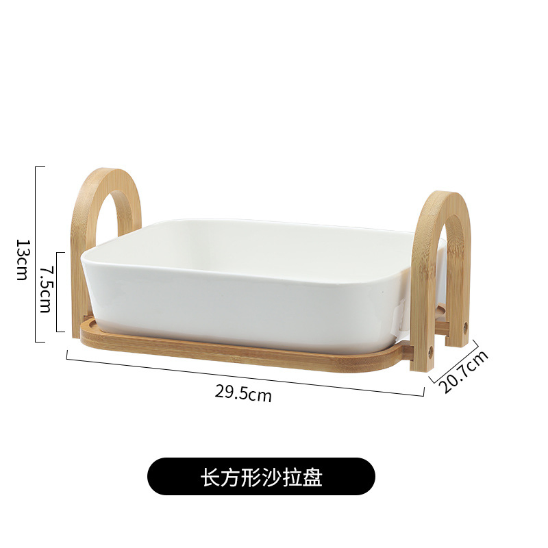 Elegant Square Marble-Print Ceramic Plate for Fruits and Desserts