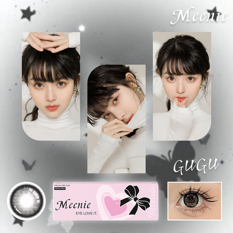 Meenie Color Contact Lenses with Power From 0.00 to -8.00 for 1 Day Wholesale Price Contcat Lens