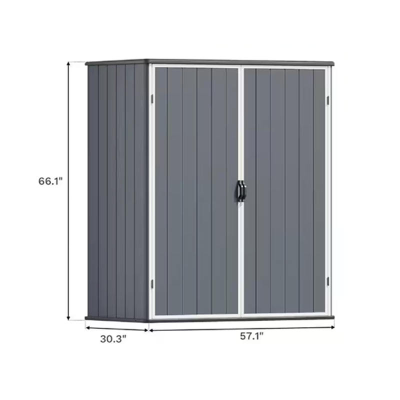 New Aluminium Garden Outdoor Storage Shed with Locker Garden Tool Shed Cabinet