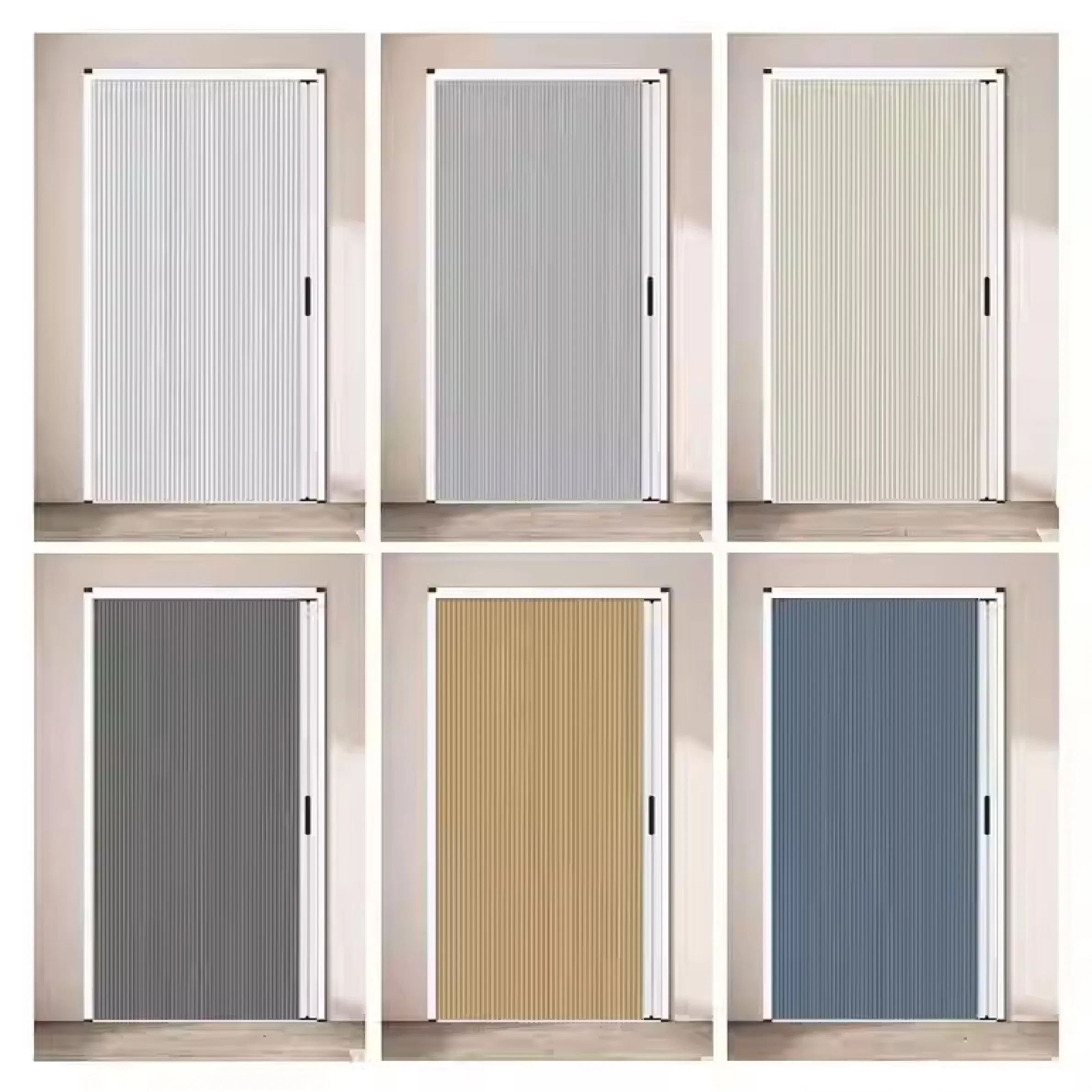 Non-Woven 100% Blackout Honeycomb Curtain Folding Window Shutter Blinds Honeycomb Blinds Aluminum Slidng Door