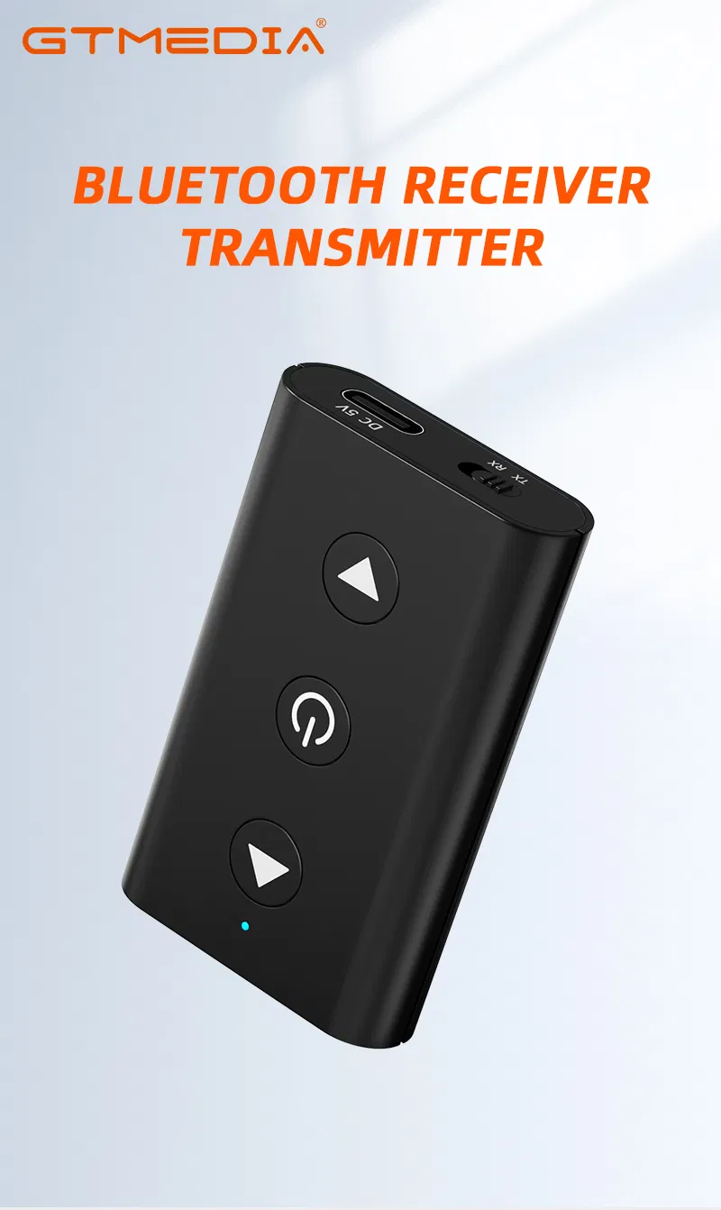 Bluetooth 5.1 Audio Adapter Gtmedia A2 for PC TV Speaker Amplifier Headset Projector