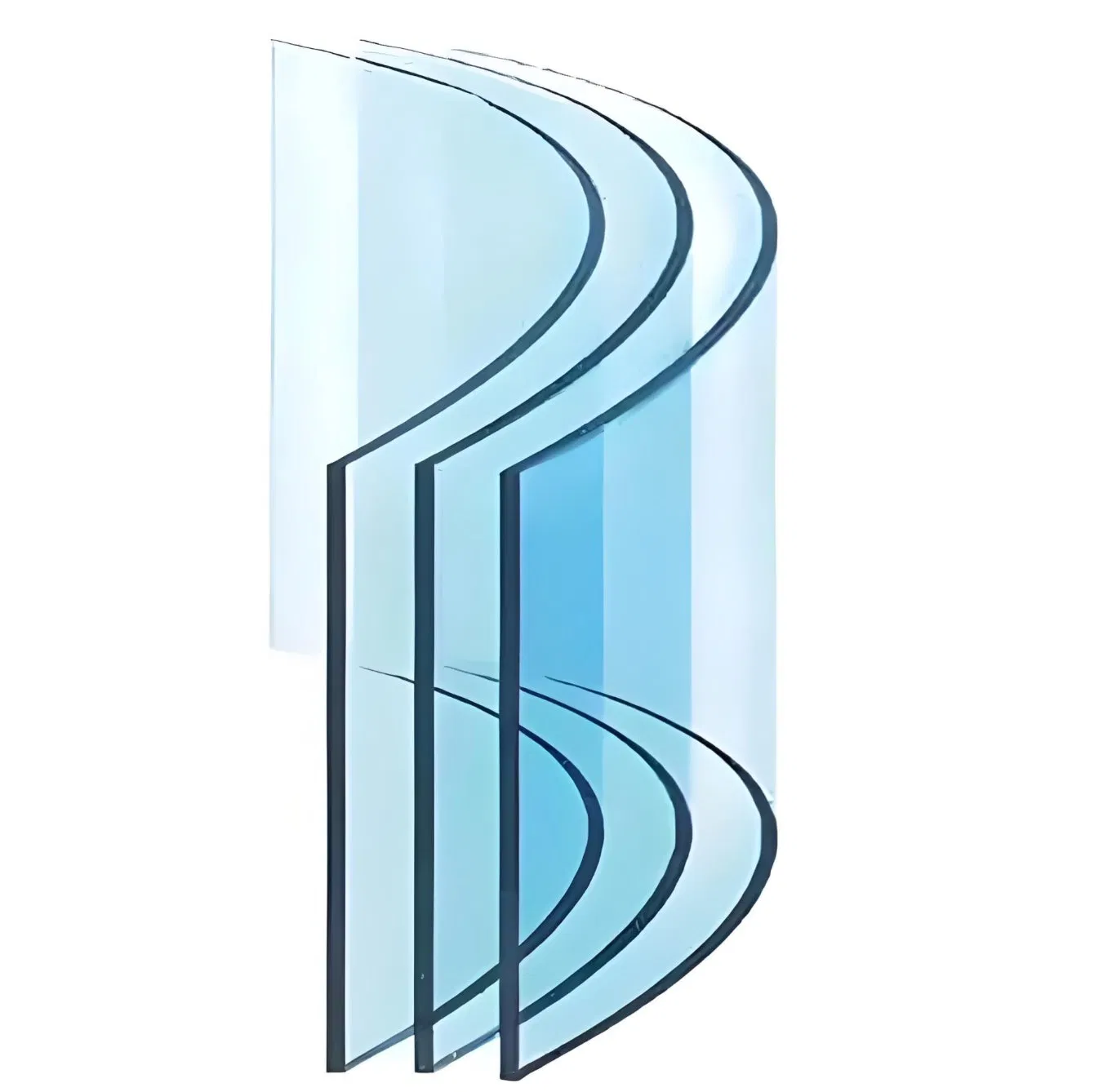 Elegant Safety Glass with Curved Design for Green Construction