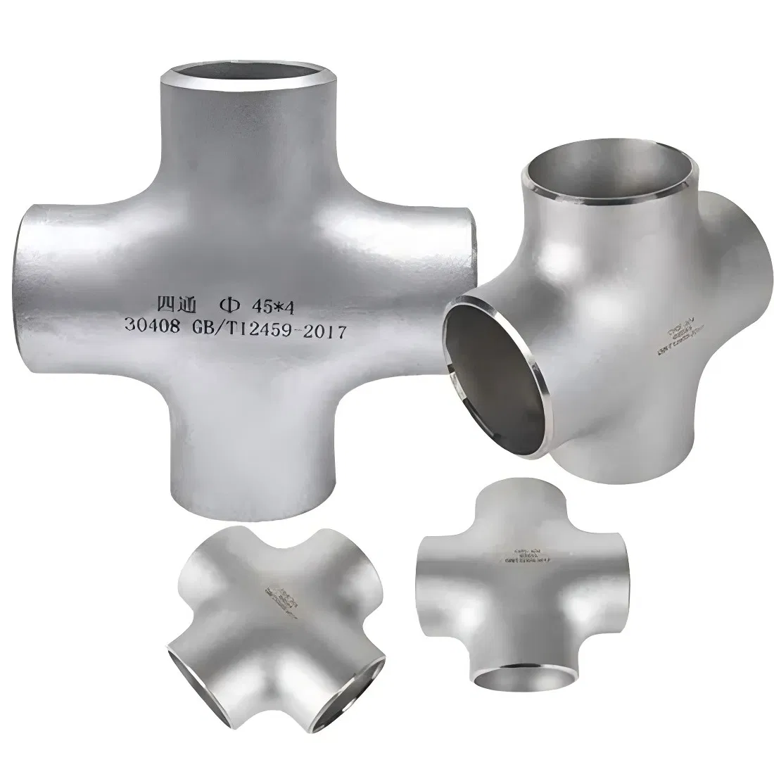 Premium Ss 304 316 4-Way Joint Fitting for Pipe Line