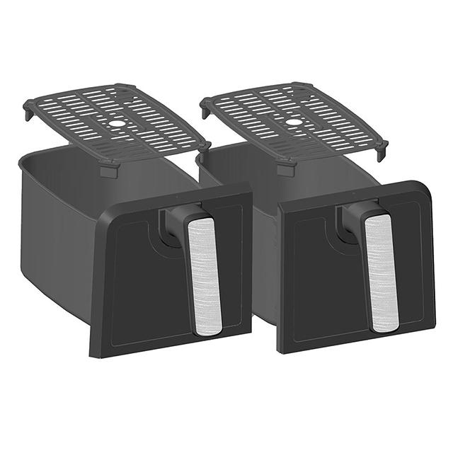 Volume Non Stick High Borosilicate Healthy Hot Sale High Glass Mechanical Knob Air Fryer