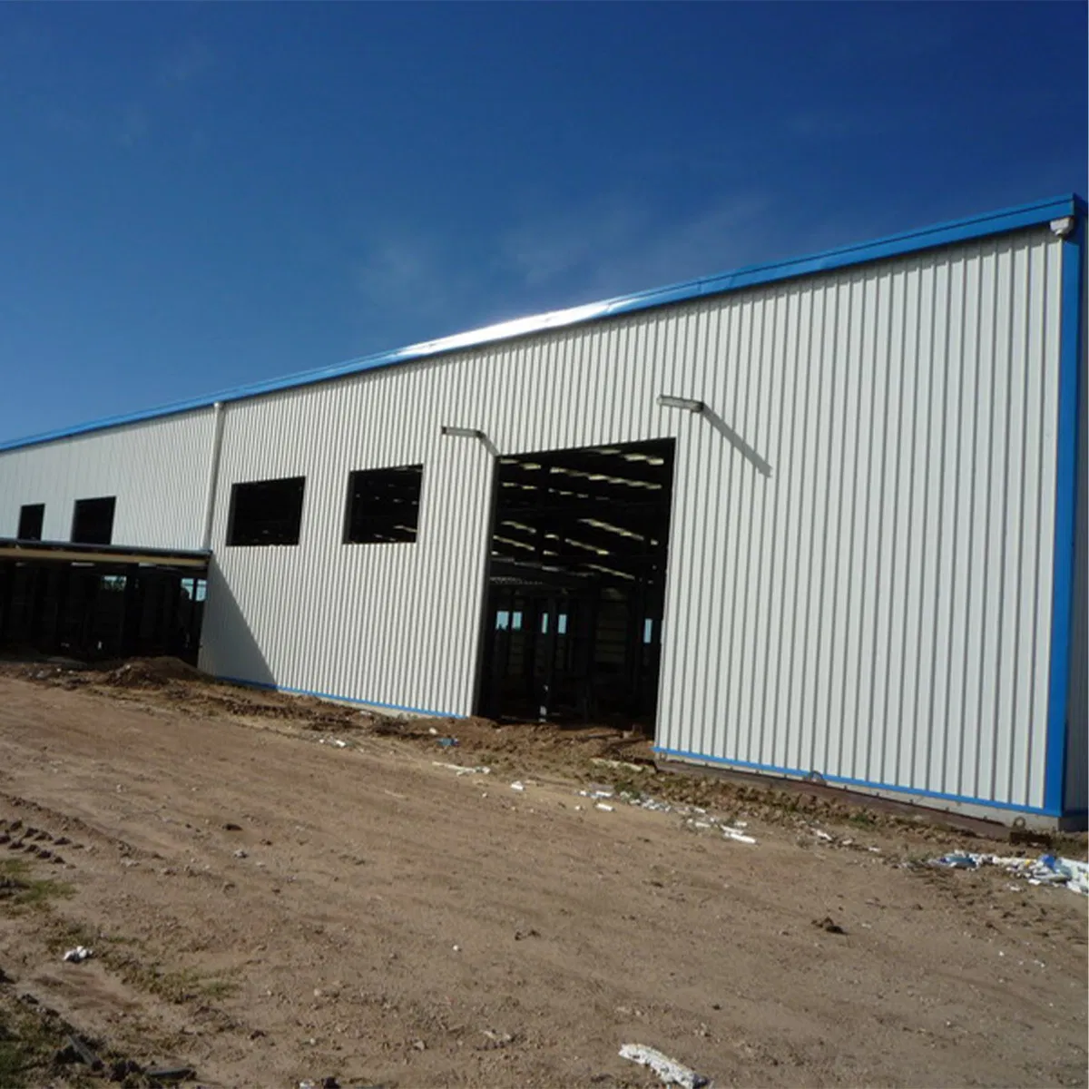 Light Frame Steel Construction Design Hangar Prefabricated Steel Structure Factory Building Workshop