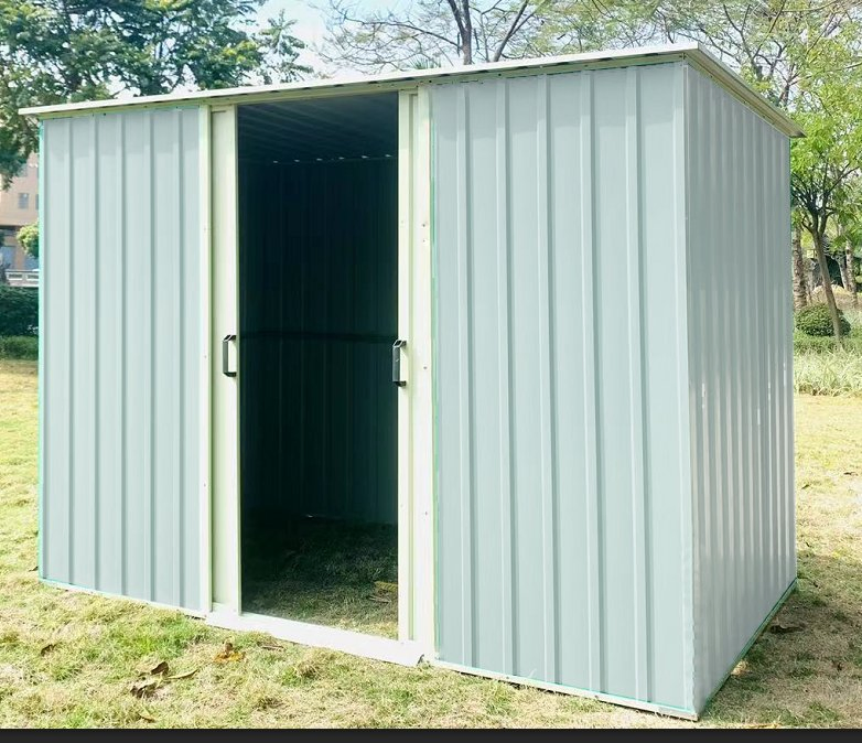 Prefabricated Outdoor Metal Light Steel Garden Shed Easy Assemble Tool Shed