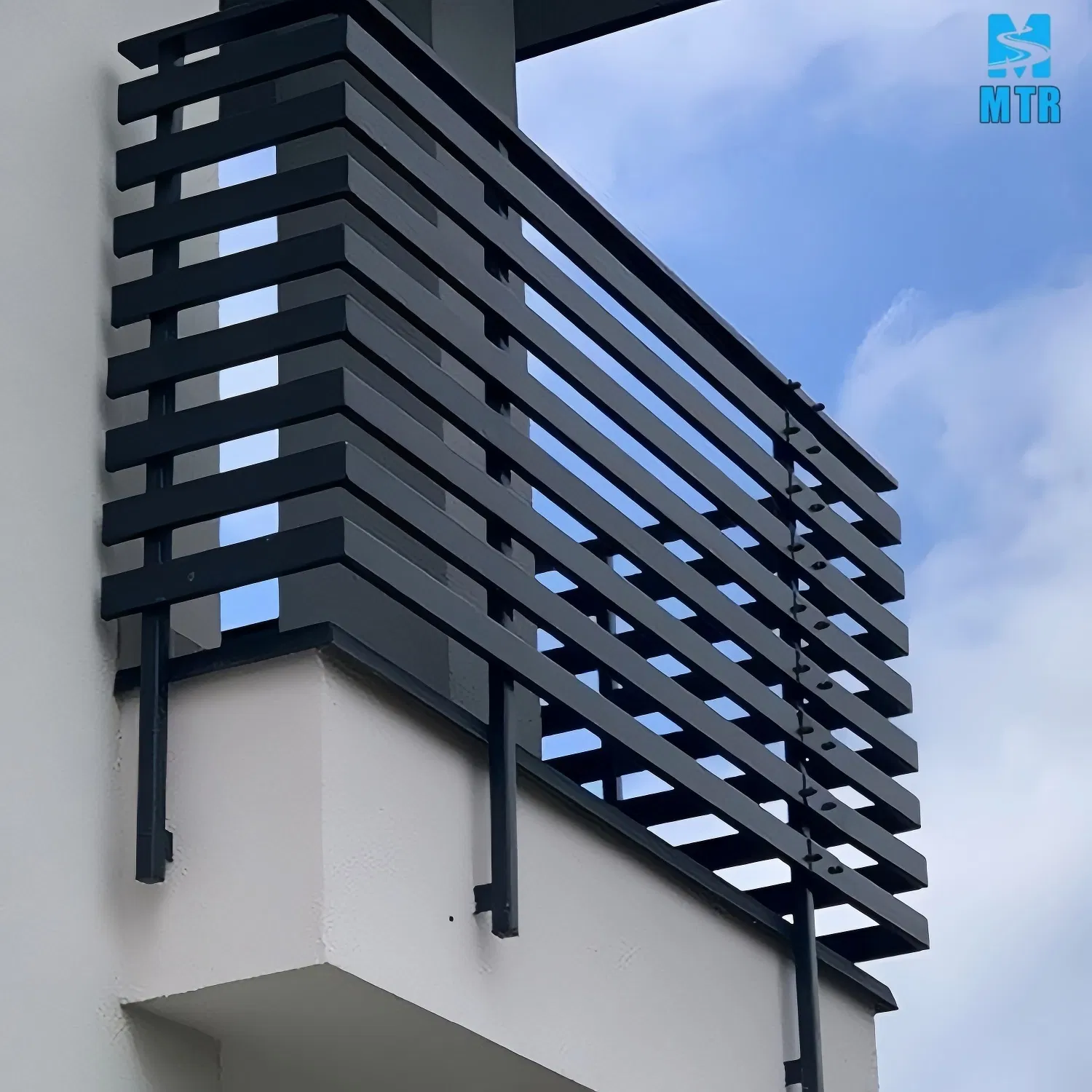 Simple Design Handrail Balcony Balustrades Aluminum Handrail Fence Guardrail