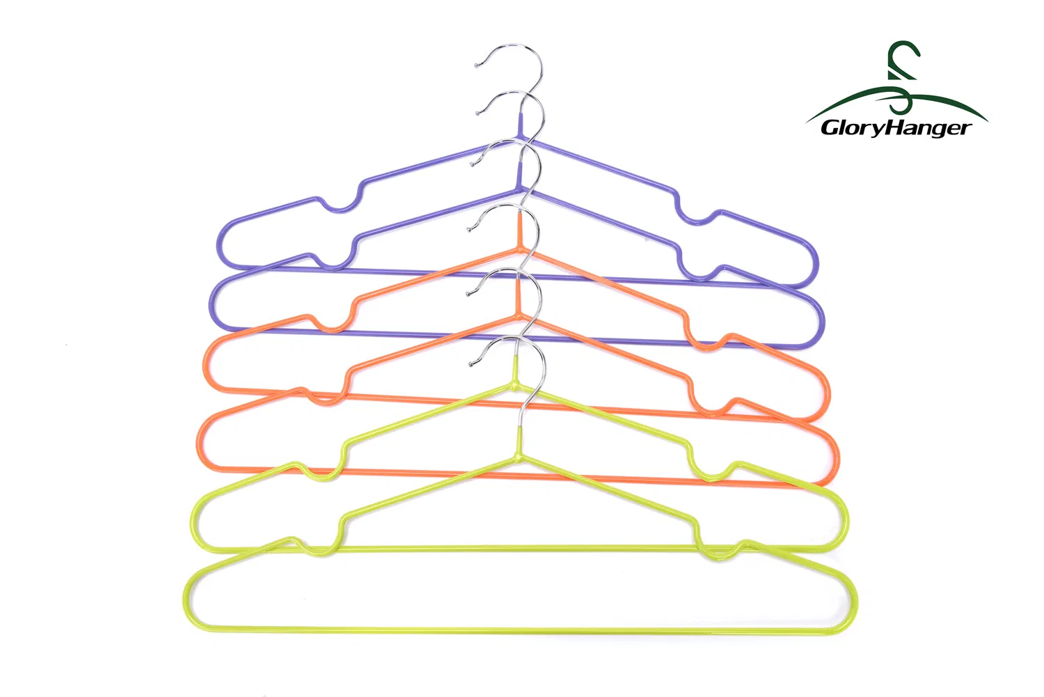 Hot Selling Saving Space Super Thin Metal Hanger with Notches Magic Pants Hangers Space Saving