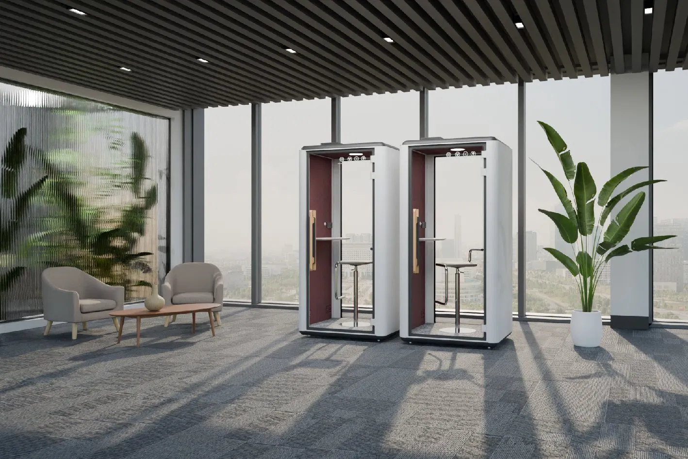 New Design Isolation Silent Removable Office Pods for Office Soundproof Booth