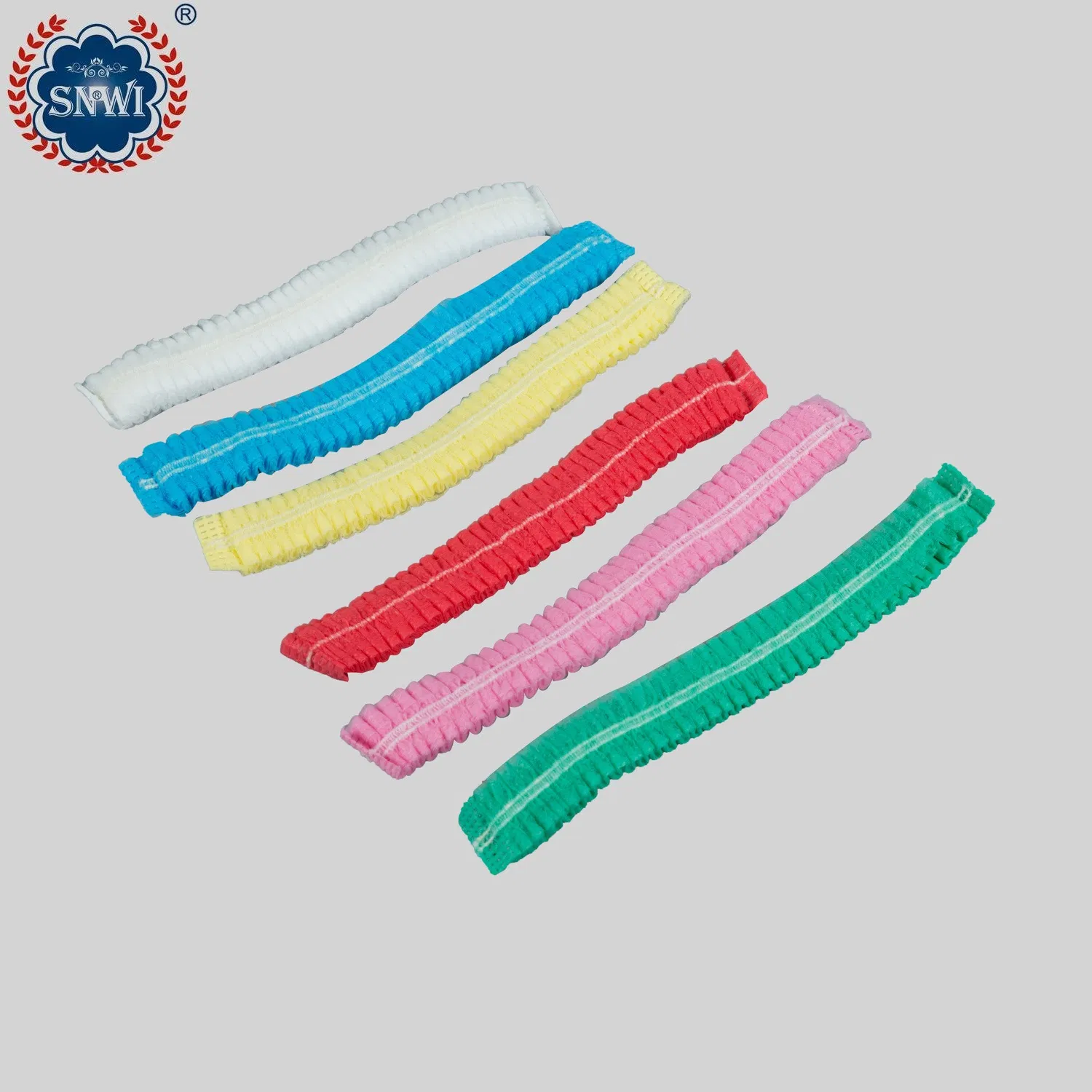High Quality Disposable PP Non Woven Strip Bouffant Head Cover Hair Clip Cap