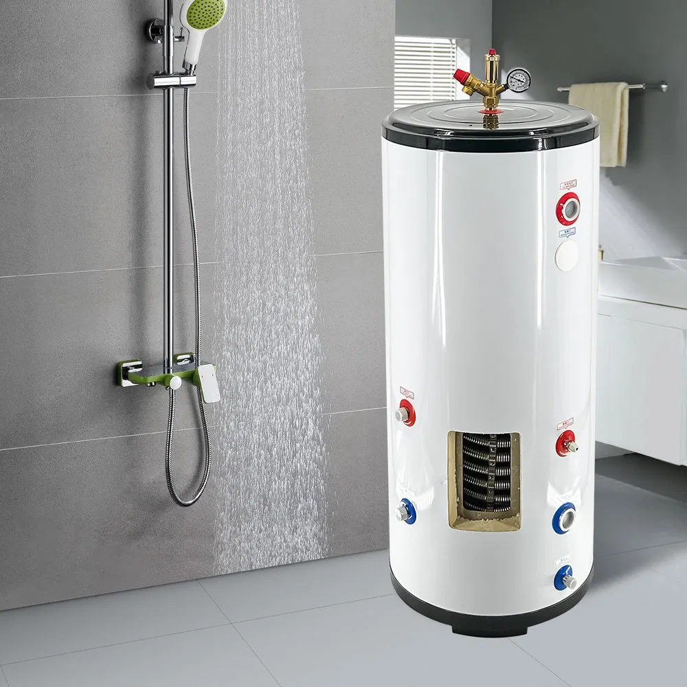 100L Pressurized Hot Water Buffer Tank with Heat Exchanger Coil
