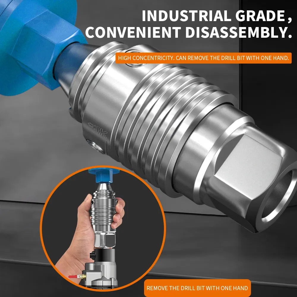 Effortless Core Drill Bit Installation and Removal with Durable Carbon Steel M22 Thread Quick Connector