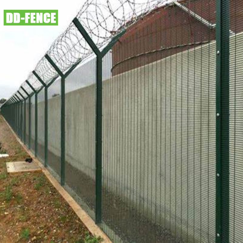 South Africa Galvanized Perimeter Safety 3D High Security 358 Fencing Anti Climb Prison Airport Fence