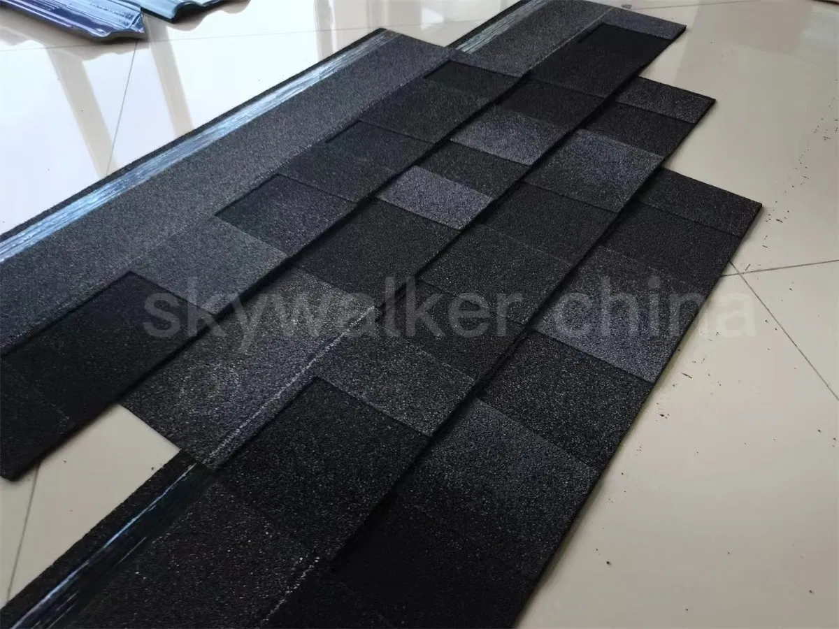 Strong Flexibility Self Adhesive Fiberglass Reinforced Asphalt Shingles Roofing Shingles