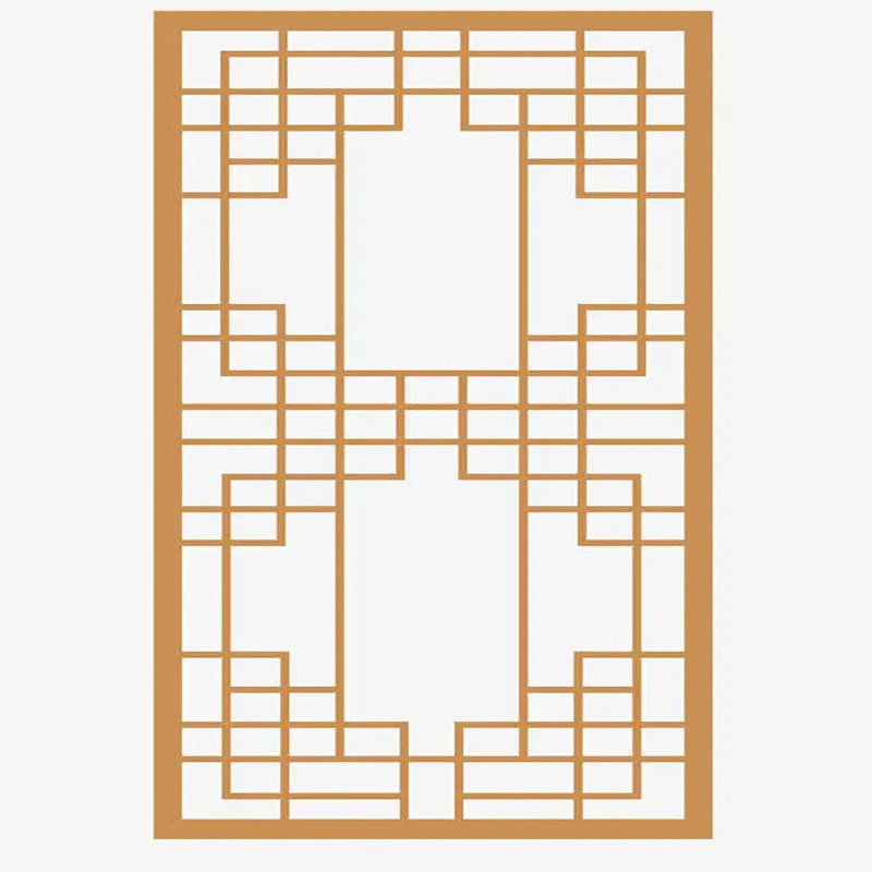 Metal Room Divider Laser Cutting Screen Stainless Steel Hanging Decorative Screen Partition