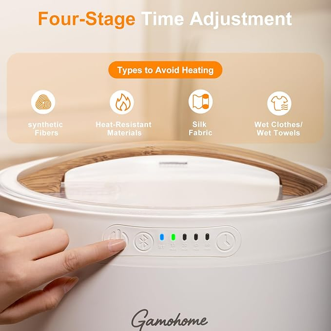 Towel Warmer Luxury Heater Bucket-Bluetooth Speaker, Ambient Light & Auto Shut off