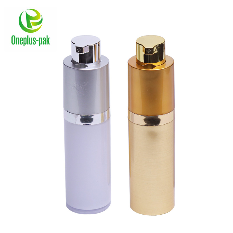China Supplier Silver Luxury Cream Plastic Cosmetic Bottle