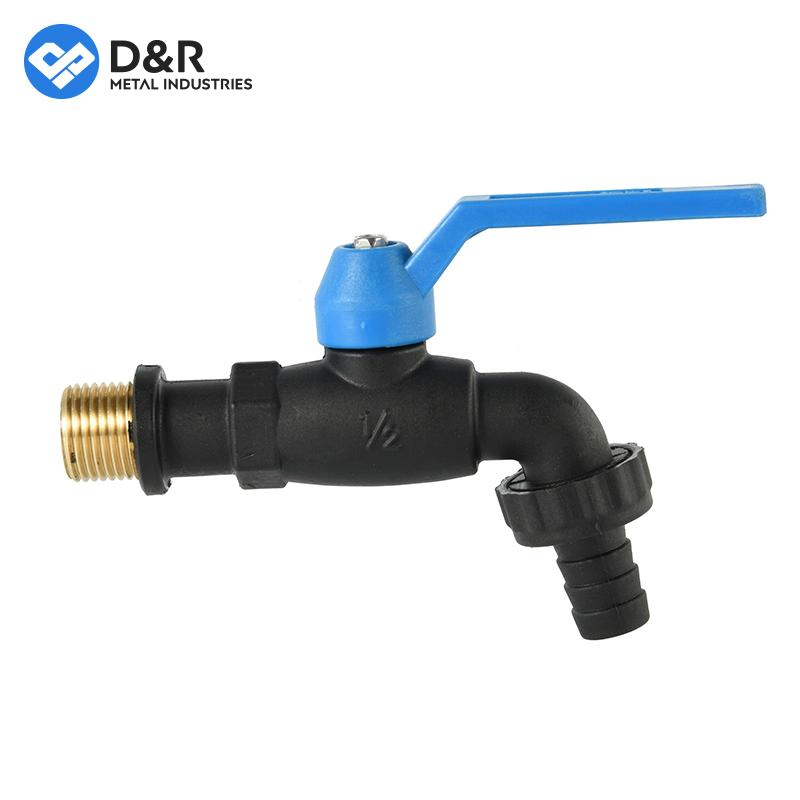 Латунный кран с нейлоновым корпусом 1/2" для воды