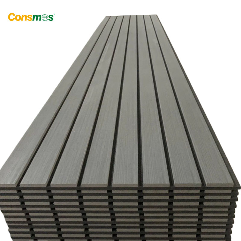 600X2400mm MDF Slat Acoustic Panels with Natural Wanut Oak Wood Veneer Finish for Home Decoration