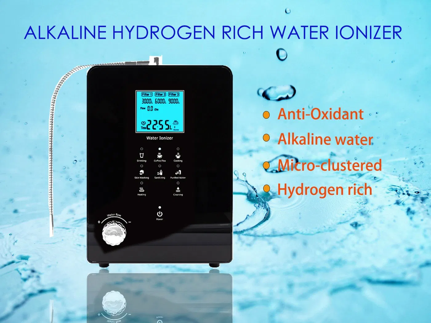 High Quality Household Alkaline Water Ionizer Purifiers Hydrogen Water Generator Ehm-939