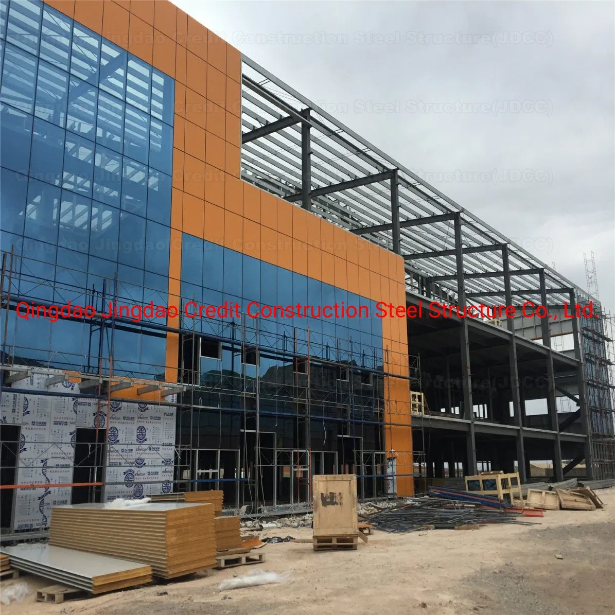 Design (JDCC) Prefabricated Prefab Portable Modular Mobile Expandable Luxury Workshop Warehous Column Frame Construction Bridge Office Steel Building House