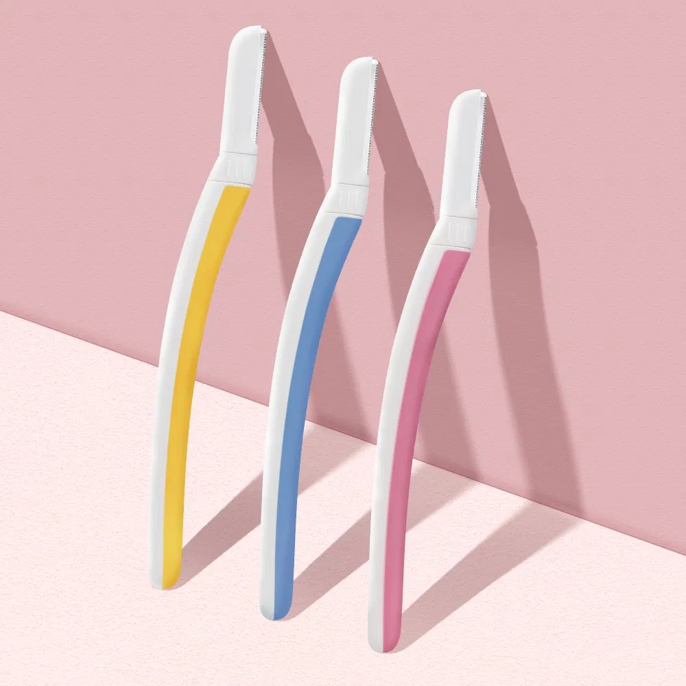 Women Dermaplaning Tool Replaceable Head Eyebrow Razor Stainless Steel Blade