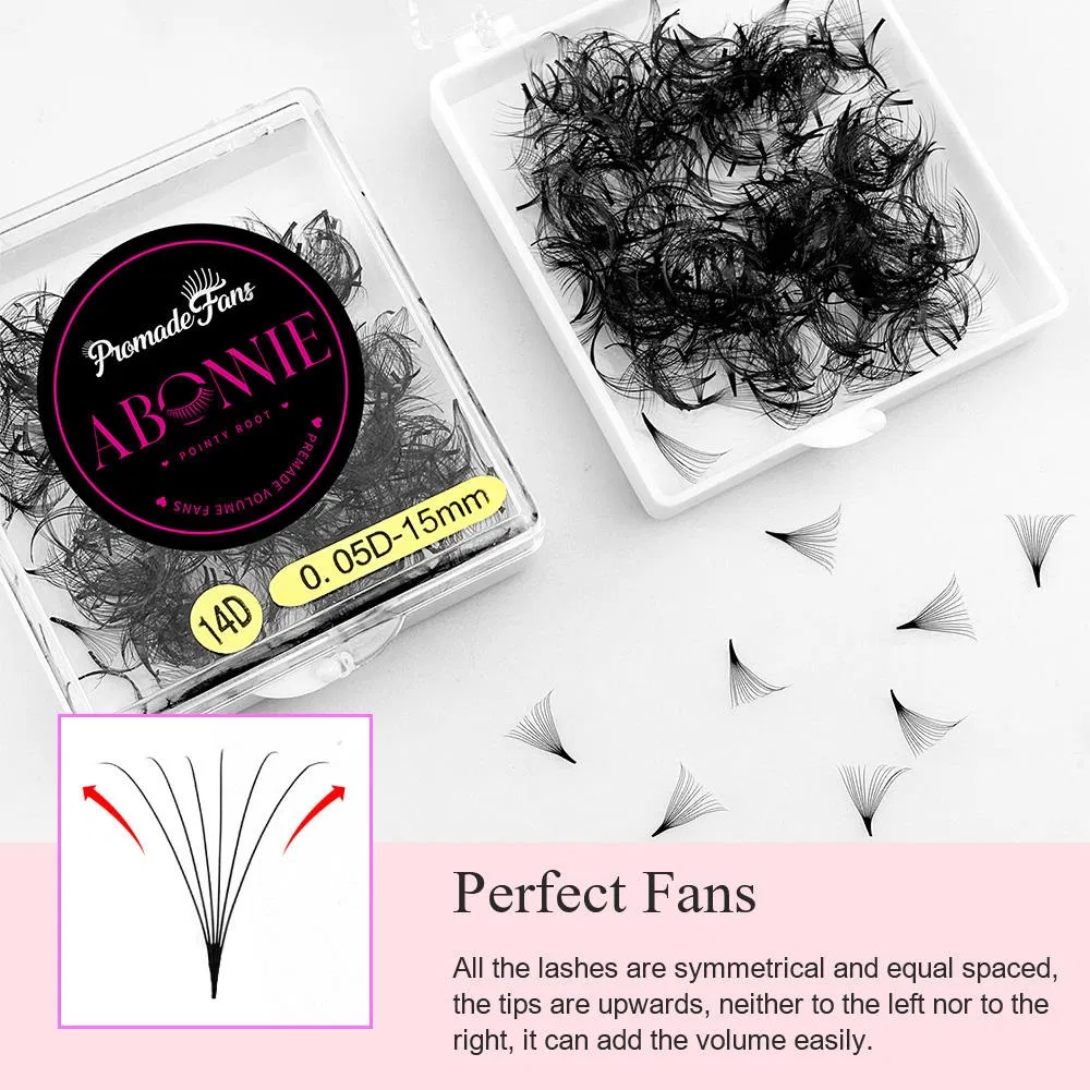 Loose Premade Lash Fans 500 PRO Made Fans Eyelash Extensions