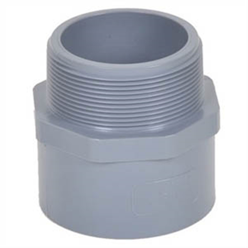 High Quality 1.0MPa Plastic Nipple Pipe Threaded End Fitting UPVC Plumbing Thread Pipe and Fittings PVC Pressure Pipe Fitting for Water Supply DIN Standard