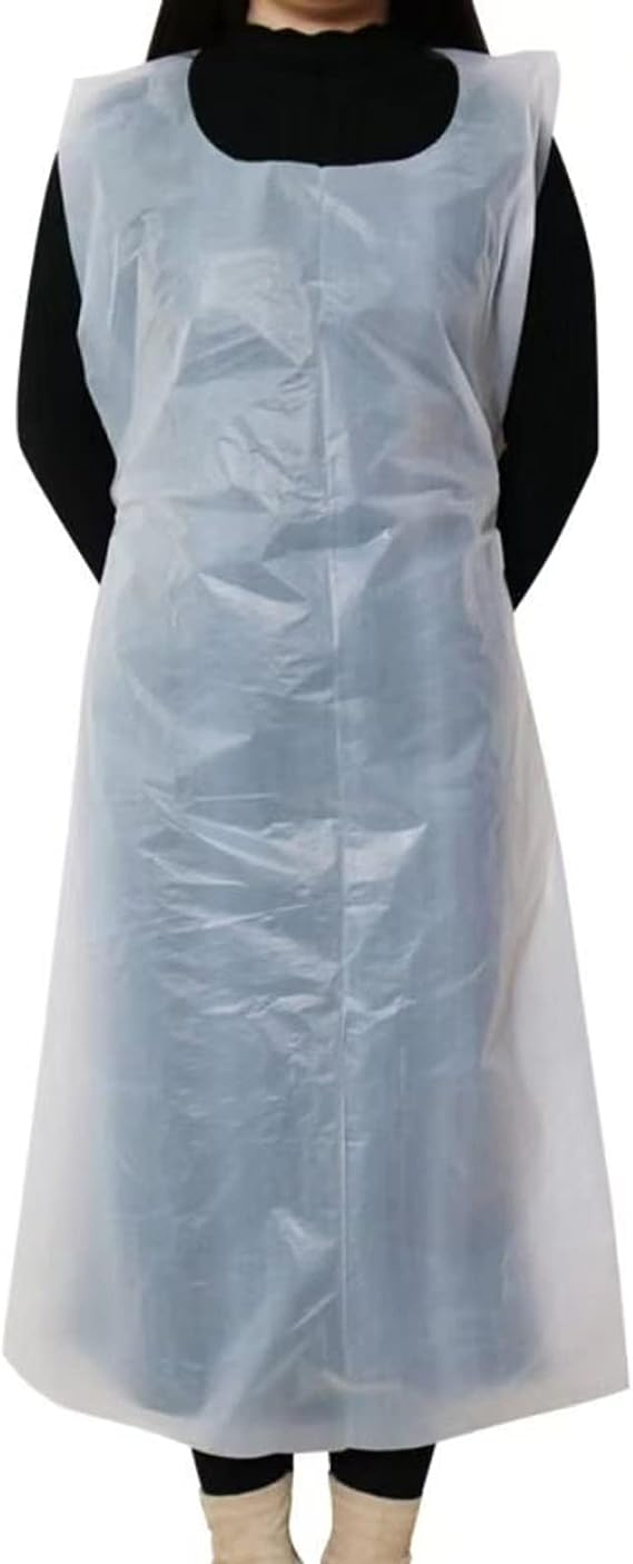 Clear Plastic Aprons with Pockets for Tools and Utensils