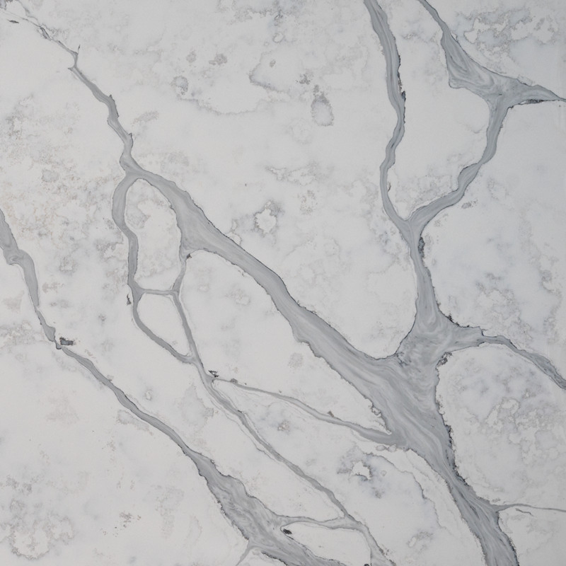 Calacatta Marble Look Quartz Solid Surface 20mm Quartz Slabs for Countertops/Vanity Bar Top